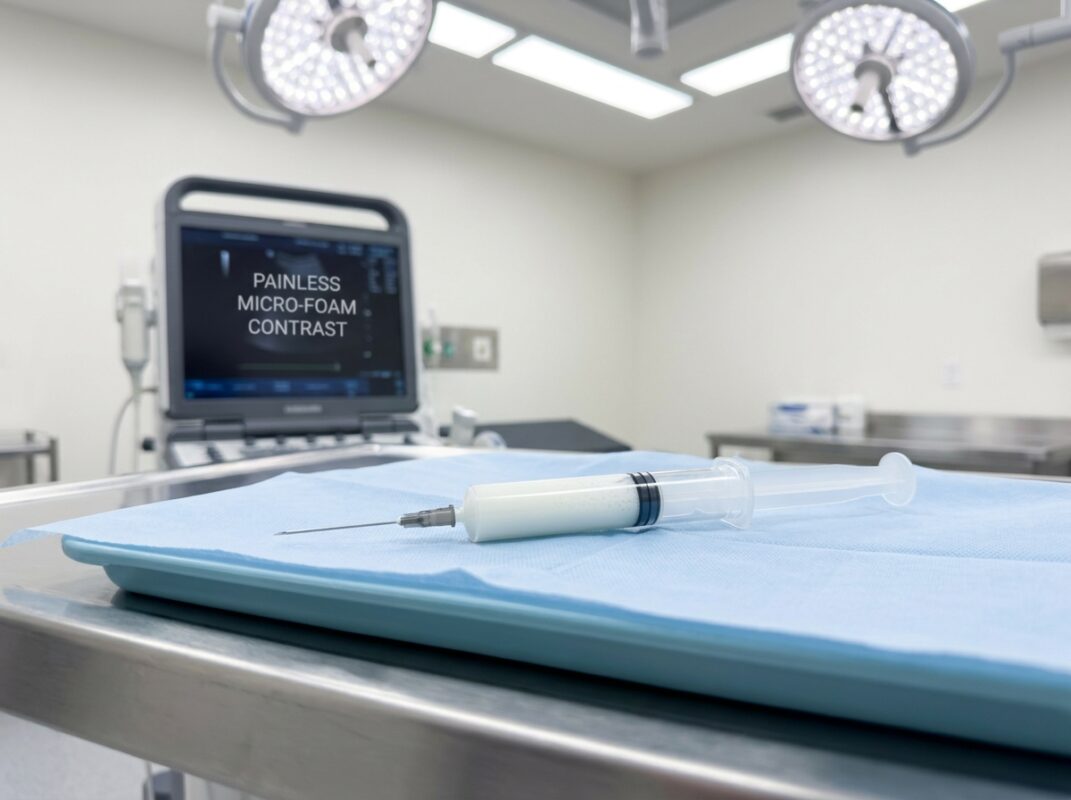 Medical syringe on tray 202609041353